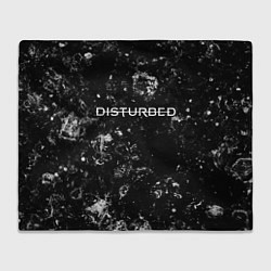 Плед флисовый Disturbed black ice, цвет: 3D-велсофт
