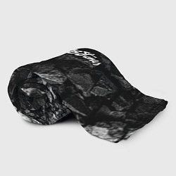 Плед флисовый Rolling Stones black graphite, цвет: 3D-велсофт — фото 2