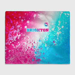 Плед Brighton neon gradient style посередине