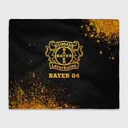 Плед флисовый Bayer 04 - gold gradient, цвет: 3D-велсофт