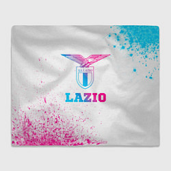 Плед флисовый Lazio neon gradient style, цвет: 3D-велсофт