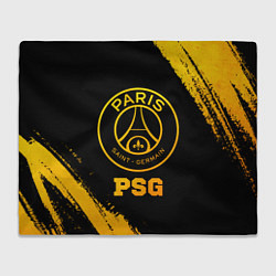 Плед флисовый PSG - gold gradient, цвет: 3D-велсофт