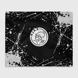 Плед Аякс краски брызги спорт