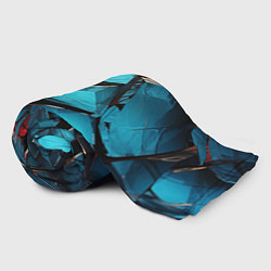 Плед флисовый Синие объемные плиты, цвет: 3D-велсофт — фото 2