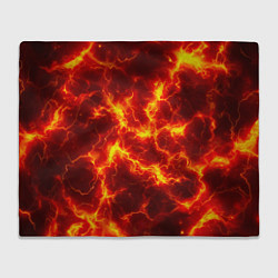 Плед флисовый Текстура огня, цвет: 3D-велсофт