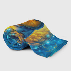 Плед флисовый Хомяк в криптовалюте, цвет: 3D-велсофт — фото 2