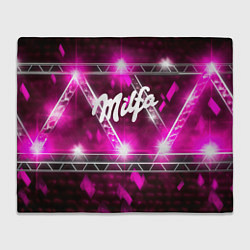 Плед флисовый Milfa в стиле milka, цвет: 3D-велсофт