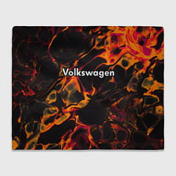 Плед флисовый Volkswagen red lava, цвет: 3D-велсофт
