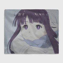 Плед флисовый Fern Cute Face, цвет: 3D-велсофт