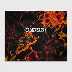 Плед флисовый Galatasaray red lava, цвет: 3D-велсофт