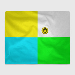 Плед флисовый Borussia color cport, цвет: 3D-велсофт