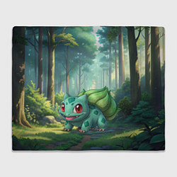 Плед флисовый Bulbasaur pokemon, цвет: 3D-велсофт