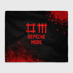 Плед флисовый Depeche Mode - red gradient, цвет: 3D-велсофт
