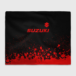 Плед флисовый Suzuki - red gradient посередине, цвет: 3D-велсофт