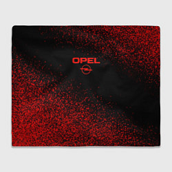 Плед Opel чёрно-красный