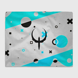 Плед флисовый Quake game pattern, цвет: 3D-велсофт