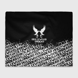 Плед флисовый Hollywood Undead band, цвет: 3D-велсофт