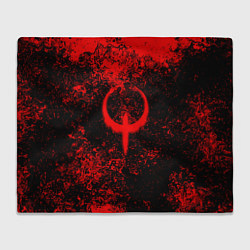 Плед флисовый Quake кровь, цвет: 3D-велсофт