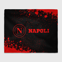 Плед флисовый Napoli - red gradient по-горизонтали, цвет: 3D-велсофт