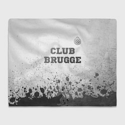 Плед флисовый Club Brugge - white gradient посередине, цвет: 3D-велсофт