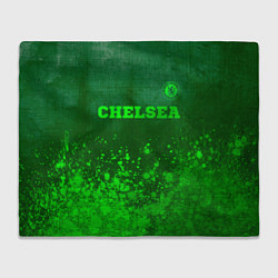 Плед Chelsea - green gradient посередине