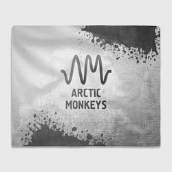 Плед флисовый Arctic Monkeys - white gradient, цвет: 3D-велсофт