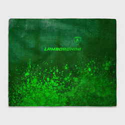 Плед Lamborghini - green gradient посередине