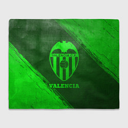 Плед флисовый Valencia - green gradient, цвет: 3D-велсофт