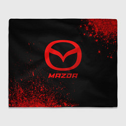 Плед флисовый Mazda - red gradient, цвет: 3D-велсофт