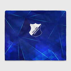 Плед флисовый Hoffenheim blue poly, цвет: 3D-велсофт