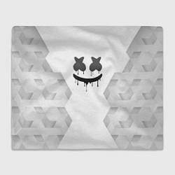 Плед флисовый Marshmello white poly, цвет: 3D-велсофт