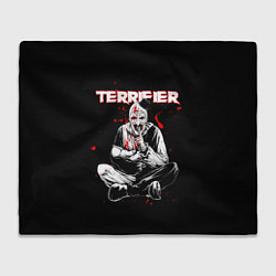 Плед флисовый Terrifier clown Art, цвет: 3D-велсофт
