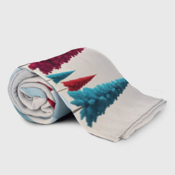 Плед флисовый Новогодний минимализм, цвет: 3D-велсофт — фото 2