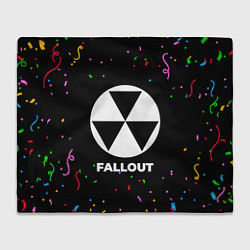 Плед флисовый Fallout конфети, цвет: 3D-велсофт