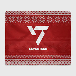 Плед флисовый Новогодний Seventeen, цвет: 3D-велсофт