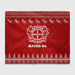 Плед флисовый Новогодний Bayer 04 с оленями, цвет: 3D-велсофт