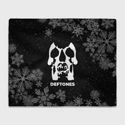 Плед флисовый Снежный Deftones, цвет: 3D-велсофт