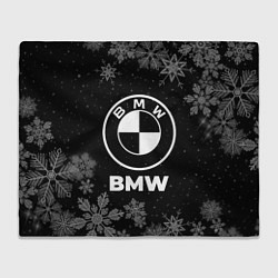 Плед флисовый Снежный BMW, цвет: 3D-велсофт