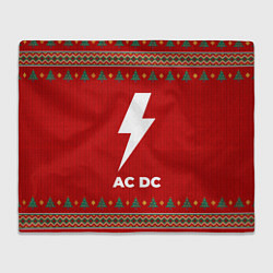 Плед флисовый AC DC new year, цвет: 3D-велсофт