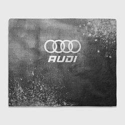 Плед флисовый Audi - grey gradient, цвет: 3D-велсофт