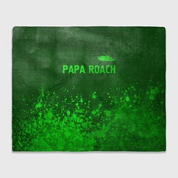 Плед Papa Roach - green gradient посередине