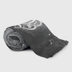 Плед флисовый Burzum - grey gradient, цвет: 3D-велсофт — фото 2