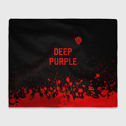 Плед флисовый Deep Purple - red gradient посередине, цвет: 3D-велсофт