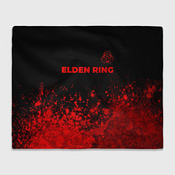 Плед флисовый Elden Ring - red gradient посередине, цвет: 3D-велсофт