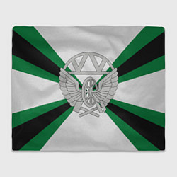 Плед флисовый Железнодорожные войска, цвет: 3D-велсофт