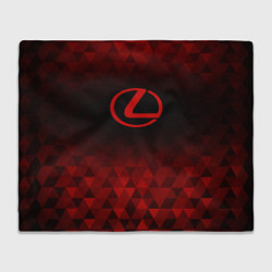 Плед флисовый Lexus red poly, цвет: 3D-велсофт