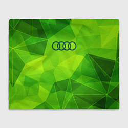 Плед флисовый Audi green poly, цвет: 3D-велсофт