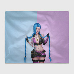 Плед флисовый League of Legends - Jinx, цвет: 3D-велсофт