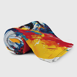 Плед флисовый Человек - паук и пролитая краска, цвет: 3D-велсофт — фото 2