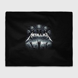 Плед флисовый Metallica thrash metal - gesture, цвет: 3D-велсофт